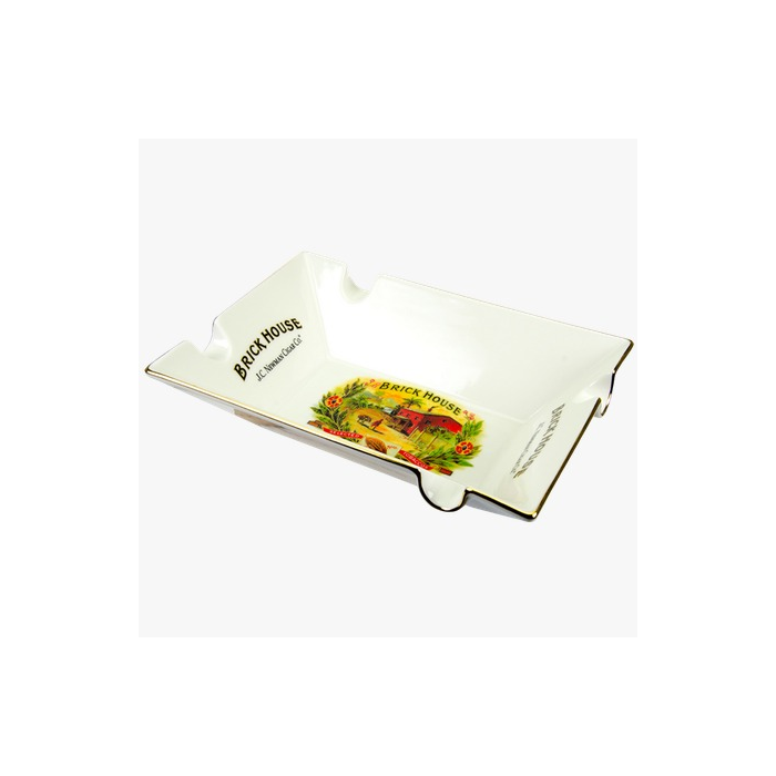 מאפרה ממותגת לבנה בריקהאוס